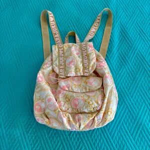 Harajuku Lovers Pink and Gold Backpack